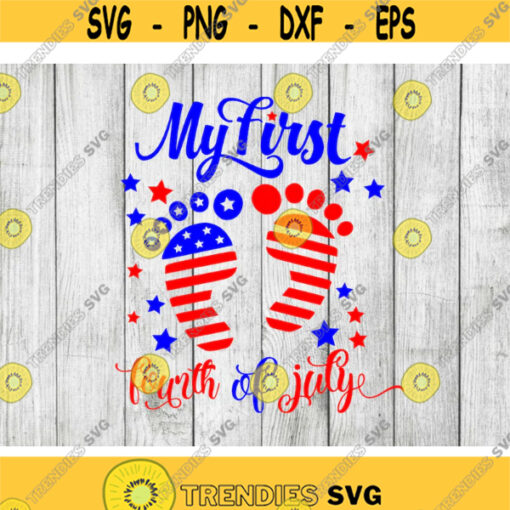 My first fourth of july svg my first 4th of july svg babys first fourth of july svgclipart cut files png dxfepssvg Design 2953