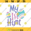 My first hunt svg easter svg my first easter svg baby svg png dxf Cutting files Cricut Cute svg designs print for t shirt Design 175