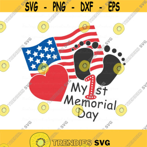 My first memorial day svg memorial day svg america svg png dxf Cutting files Cricut Cute svg designs print quote svg Design 869