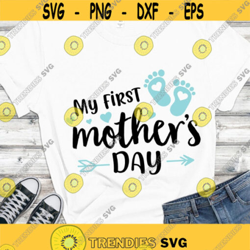 My first mothers day SVG Mothers day baby boy My 1st mothers day SVG digital files