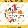 My first thanksgiving day svg thanksgiving svg fall svg baby svg png dxf Cutting files Cricut Cute svg designs print for t shirt Design 37