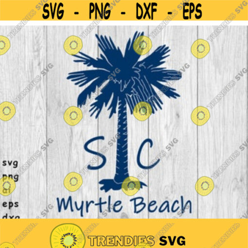 Myrtle Beach SC Logo 1 svg png ai eps and dxf files for Auto Decals Printing T shirts CNC Cricut cut files and more Design 123