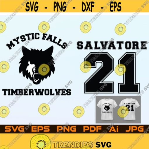 Mystic Falls Timberwolves Svg Front and Back Print Illustration File For Cricut Design Space Cut Files Silhouette Instant Digital Download Design 199.jpg