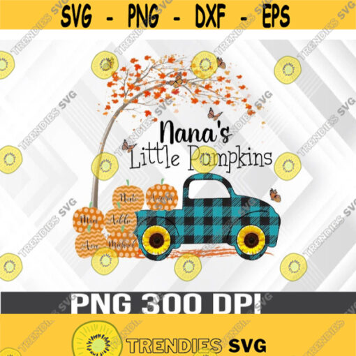 Nanas Little Pumpkins PNG Grandma Gifts Halloween PNG Halloween Gifts Ghost Png Gift for Her Fall Png Design 340