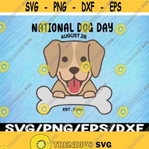 National Dog Day Svg Design 250