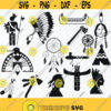 Native American Indian SVG Bundle Tribal Vector Images silhouette Clip Art Dream Catcher SVG Files For Cricut Eps Png DXF ClipArt Design 61