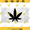 Nature Clipart Easy Black Solid Marijuana Leaf Silhouette Indica MJ Cannabis Hemp Pot Weed Ganja Hash Digital Download SVG PNG Design 1153