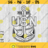 Navy Anchor US Navy Anchor USN Anchor svg png ai eps dxf DIGITAL files for Cricut cnc and other cut or print projects Design 171