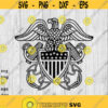 Navy Crest Officer svg png ai eps and dxf files for Auto Decals Printing T shirts CNC Cricut cut files and more Design 281