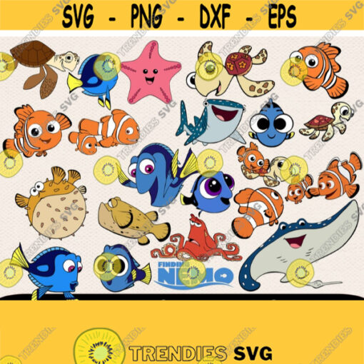 Nemo Svg Finding Nemo Svg Cricut Svg Cut Files Cricut Files Cartoon Svg Dory Svg Fish Svg Family Svg Svg For Kids Design 59