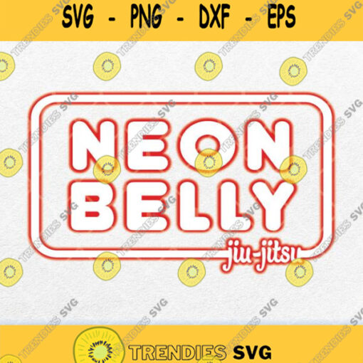 Neon Belly Jiu Jitsu Svg Png