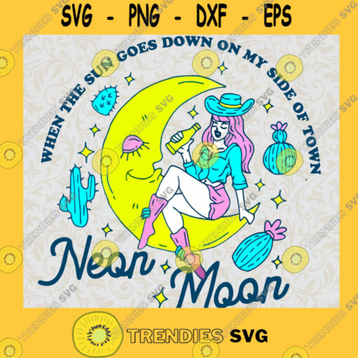 Neon Moon SVG Brooks and Dunn SVG Garth Brooks SVG Country Music SVG 90s Country SVG
