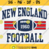 New England Football Athletic Vintage Svg Png Dxf Eps