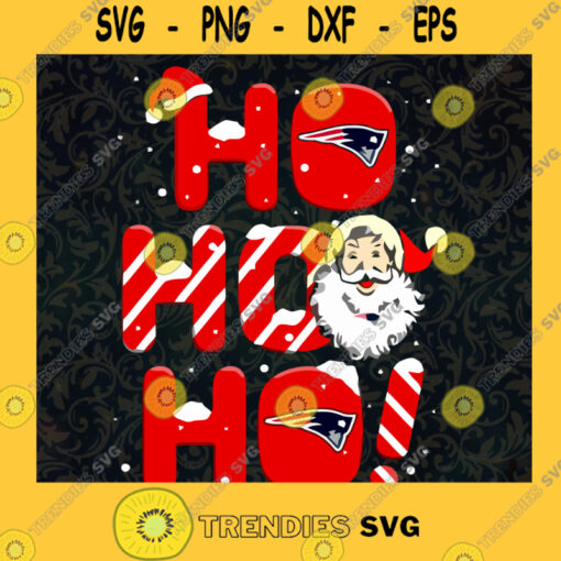 New England Patriots NFL Football Ho Ho Ho Santa Claus Merry Christmas SVG PNG EPS DXF Silhouette Digital Files Cut Files For Cricut Instant Download Vector Download Print Files