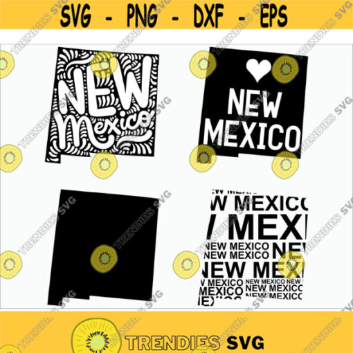 New Mexico SVG New Mexico clipart New Mexico state svg Cricut printable silhouette vinyl decal vector files for cutting machines Design 803
