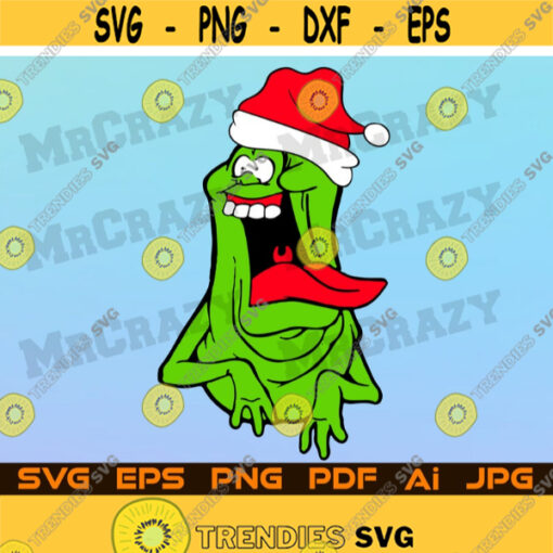 New Year Slimer Svg Png Cut File For Cricut Design Space Ghostbuster Layered Waterslide Santa Ghost Happy Hollidays Digital Download Design 36.jpg