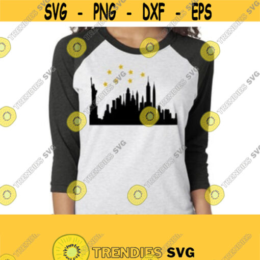 New York City Skyline Svg NYC Svg NYC T Shirt Svg Dxf AI. Eps Jpeg Png Pdf Cutting Files for Electronic Cutting Machines