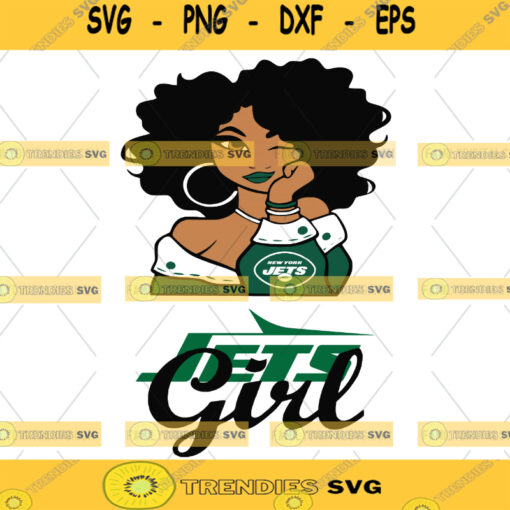 New York Jets Girl NFL Svg Girl Nfl Sport Sport Svg Girl Cut File Silhouette Svg Cutting Files Download Instant BaseBall Svg Football Svg HockeyTeam