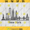 New York Skyline 1 svg png ai eps dxf DIGITAL FILES for Cricut CNC and other cut or print projects Design 139