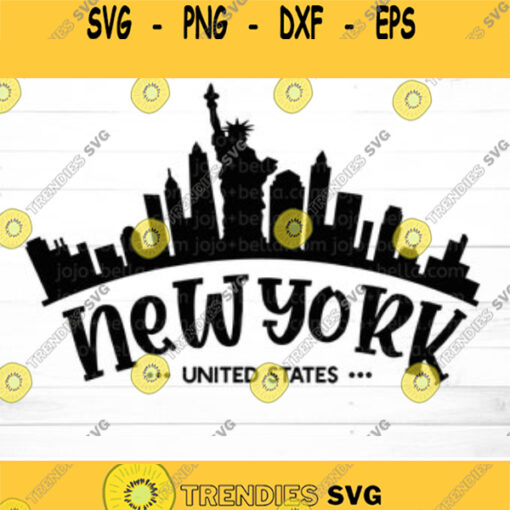 New York Svg Cityscape Svg 4th July Svg Fourth of July Svg USA Svg Patriotic svg America Svg Svg Files for Cricut Sublimation Design