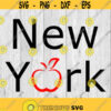 New York Text SVG png ai eps dxf files for Auto and Vinyl Decals T shirts CNC Cricut and other cut projects Design 71