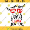 New year Eve llama Cuttable Design SVG PNG DXF eps Designs Cameo File Silhouette Design 1816