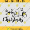 Newborn Baby First Christmas Ornament SVG PNG EPS File For Cricut Silhouette Cut Files Vector Digital File