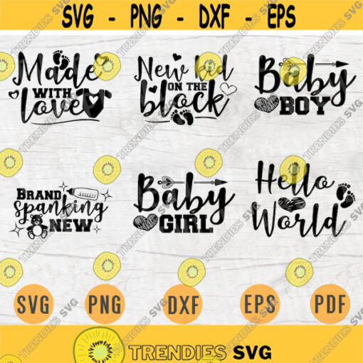 Newborn SVG Bundle Pack 6 Svg Files for Cricut Newborn Quotes Vector Nursery Svg Pack Cut Files INSTANT DOWNLOAD Iron On Shirt 1 Design 349.jpg