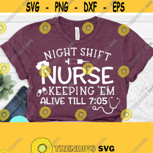 Night Shift Nurse Nursing Svg Nurse Svg NICU Svg Hand lettered SVG Instant Download for Cricut Instant Download Silhouette Design 365