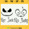 Nightmare Before Christmas His Sally Her Jack SVG PNG DXF EPS 1
