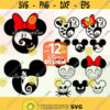Nightmare before Christmas SVG Jack and Sally Mickey Minnie Ears SVG Mickey and Minnie Mouse for Silhouette and Cricut Design 93