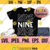 Ninth Birthday Boy Shirt SVG Instant Download png jpeg Cricut Cut File 9th Birthday Boy svg NIne Birthday Clipart Silhouette 9 Design 986