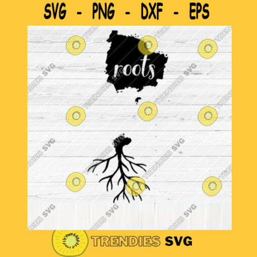 Norfolk Island Roots SVG File Home Native Map Vector SVG Design for Cutting Machine Cut Files for Cricut Silhouette Png Pdf Eps Dxf SVG