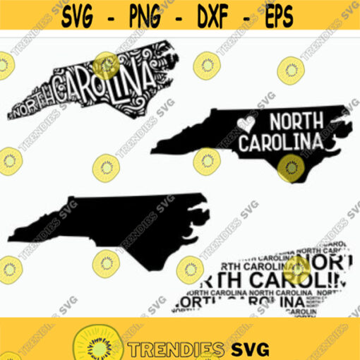 North Carolina SVG North Carolina clipart North Carolina state svg Cricut printable silhouette vinyl decal cutting machines Design 89