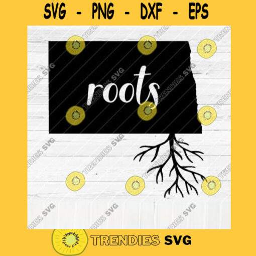 North Dakota Roots SVG Home Native Map Vector SVG Design for Cutting Machine Cut Files for Cricut Silhouette Png Pdf Eps Dxf SVG