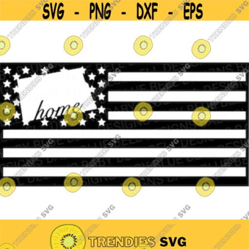 North Dakota SVG American Flag Cut File North Dakota Home PNG Digital Download for Cricut Great for Stickers T Shirts