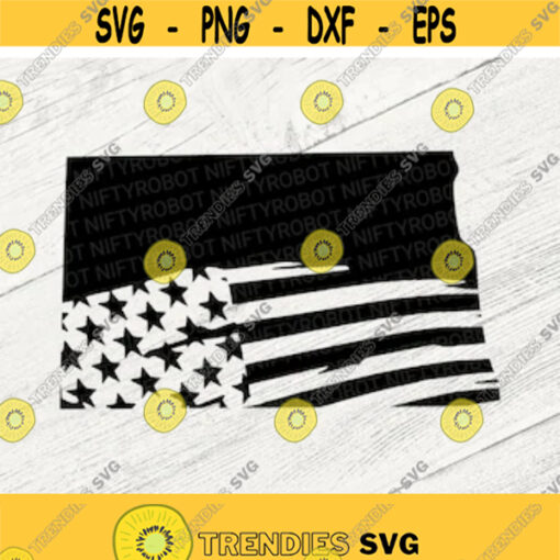 North Dakota SVG Files Digital Download North Dakota Flag SVG SVG File for Cricut Distressed Flag svg North Dakota Cut File