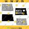 North Dakota SVG North Dakota clipart North Dakota state svg Cricut printable silhouette vinyl decal files for cutting machines Design 946