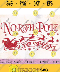 North Pole Toy Company Svg Merry Christmas Clipart Png Dxf Eps