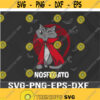 Nosfegato Nosferatu aE Spooky Halloween Kitty Cat Vampire Svg png eps dxf digital download file Design 347