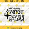 Not Every Witch Lives In Salem Svg Halloween Svg Witch Svg silhouette cricut cut files wicca svg witchcraft svg Design 361