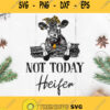 Not Today Heifer Svg Funny Cow Svg Cow Mom Svg Cow With Bandana Leopard Svg