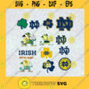 Notre Dame Logos Fighting Irish Notre Dame Golden Domer Clover Leaf Indiana sport SVG Digital Files Cut Files For Cricut Instant Download Vector Download Print Files