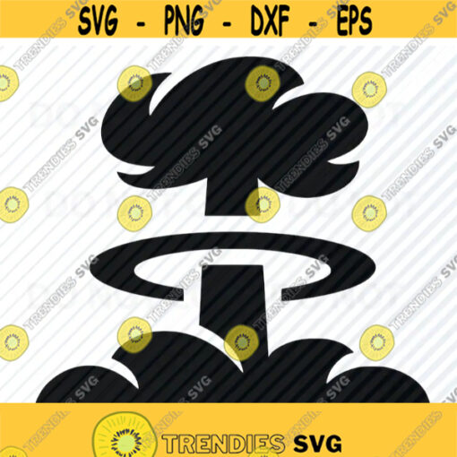 Nuclear Explosion SVG Files War Vector Images Clipart Designs Vinyl Cutting Files SVG Image For Cricut Eps Png Dxf Stencil Clip Art Design 681