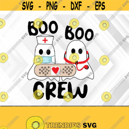 Nurse Boo Hunters Halloween Healthcare Ghost Svg Eps Png Dxf Digital Download Design 334
