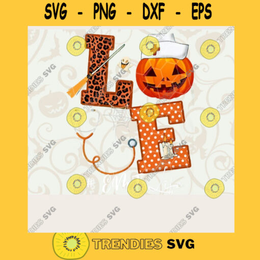 Nurse Halloween Costume Stethoscope Png EMT Life Png Nurse Gift Png Pumpkin Png Halloween Gift Png Love Halloween Png