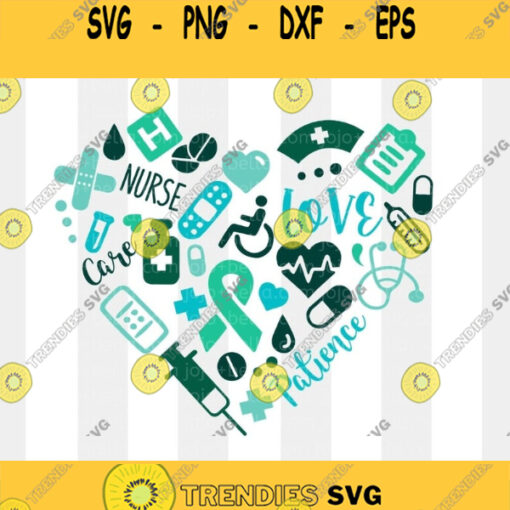 Nurse Heart Svg Nursing Svg Nurse life Svg Nurse Svg Nurse Cut File Nurse Png Nursing Svg Files For Cricut Sublimation Silhouette