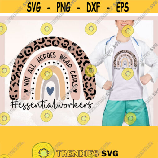 Nurse Rainbow svg Essential Worker svg Nurse svg Doctor Lifeline EKG CNA Frontline Hero Nurse Life Svg Nursing Cutfiles for Cricut