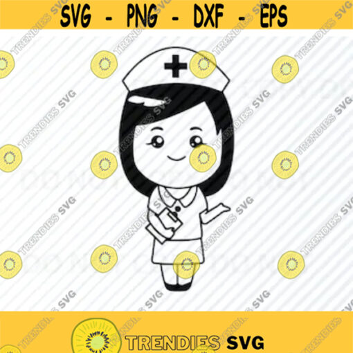 Nurse SVG File Medical rn Vector Images Silhouette Clip Art lpn SVG Files For Cricut Eps Png dxf ClipArt Medical nurses svg images Design 160