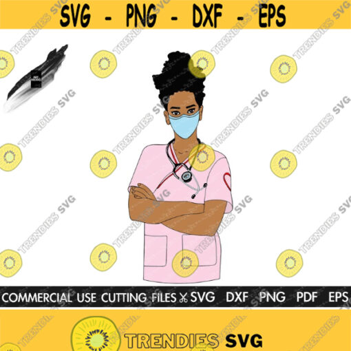 Nurse SVG Nurse Life Svg Nursery Svg Nursing Svg Afro Svg Nurse Clipart Nurse Png Cut File Silhouette Cricut Design 447